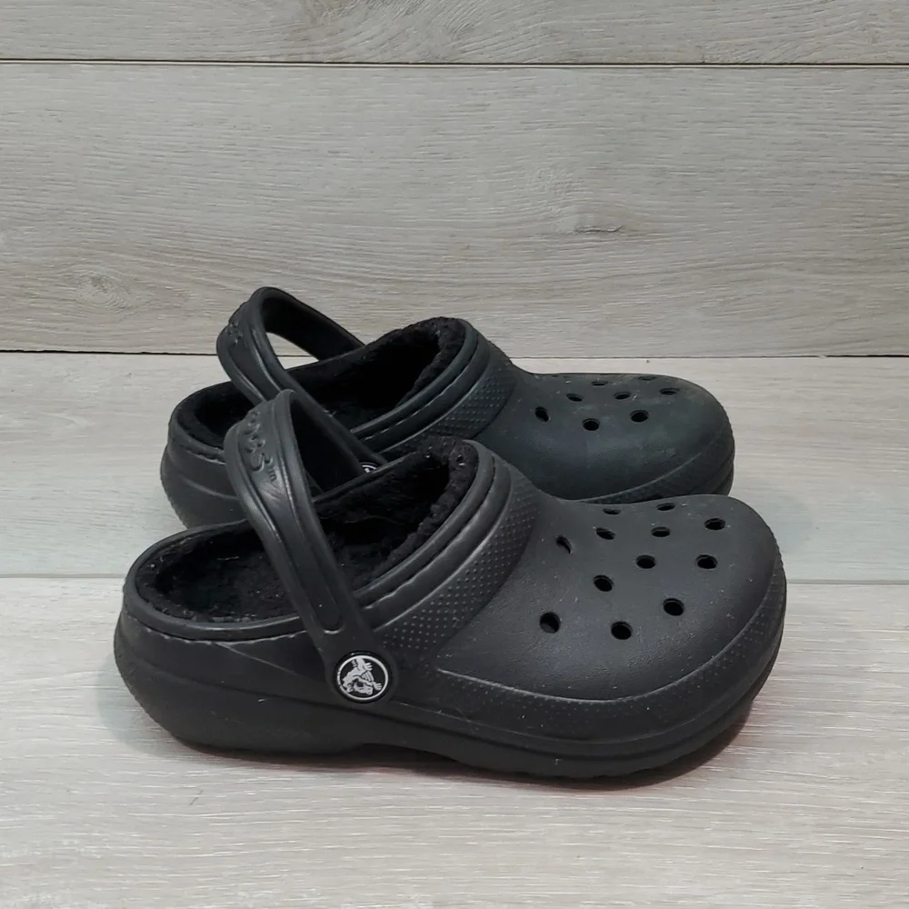 Crocs Kids Unisex Insulated Lined Classic Clogs Sandals shoes sz C11